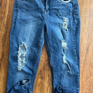Mudd Distressed Blue Women's Jeans size 15